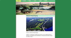 Desktop Screenshot of historicpolandspring.com